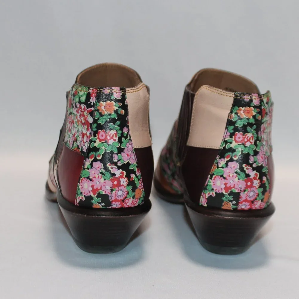 Coach Patchwork Bandit Leather Ankle Boot